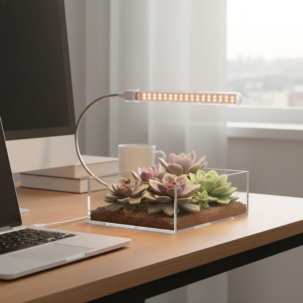 Led Plant Light Strip - Vollspektrum-LED-Wachstumslichtleiste für Zimmerpflanzen, USB-betriebene Pflanzenlampe für