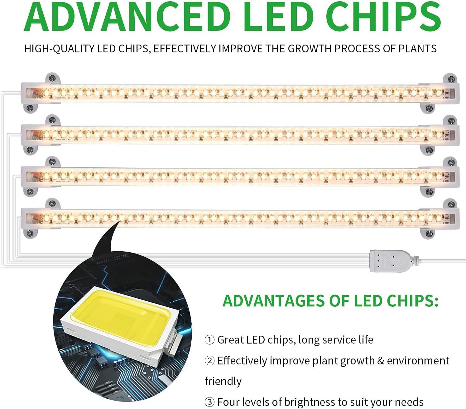 1/2/3/4 kopf LED Wachsen Licht – Led Plant Light Strip Bewertung und Preis