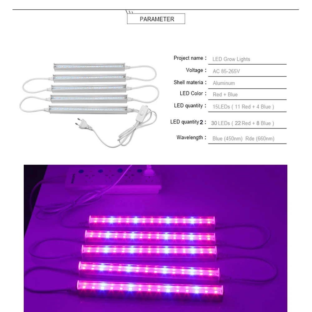12 Zoll LED Pflanzenwachstumsl – Led Plant Light Strip Bewertung und Preis