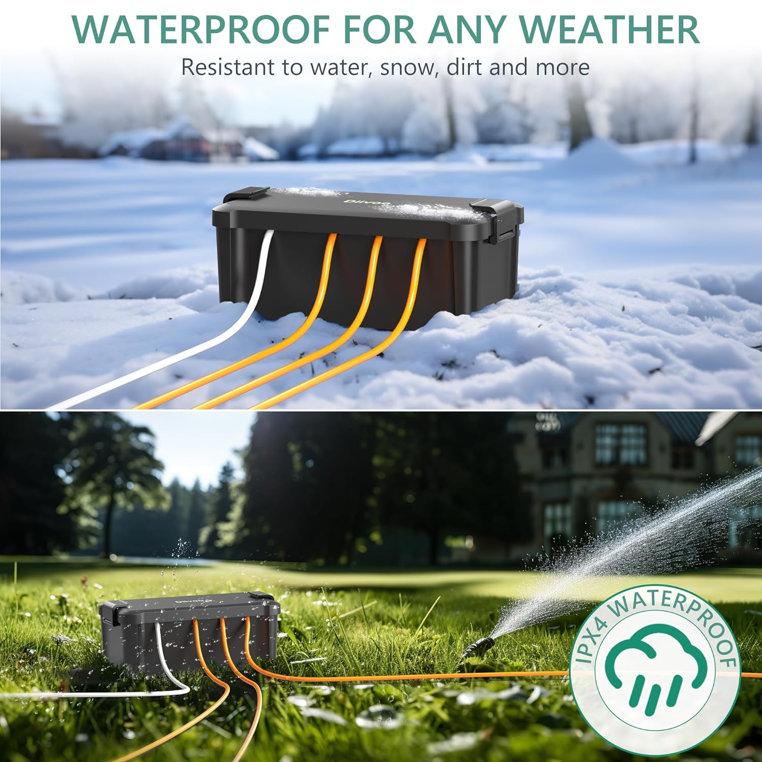 Diivoo wasserdichte Steckdosen – Smart Garden Storage Bewertung und Preis