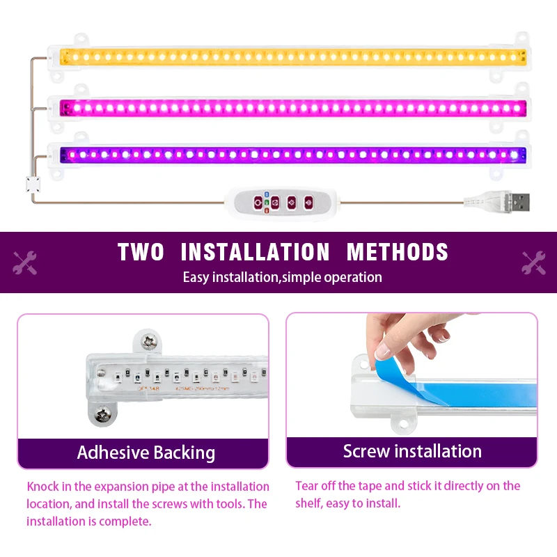 LED-Wachstumslampe 5V USB Phyt – Led Plant Light Strip Bewertung und Preis